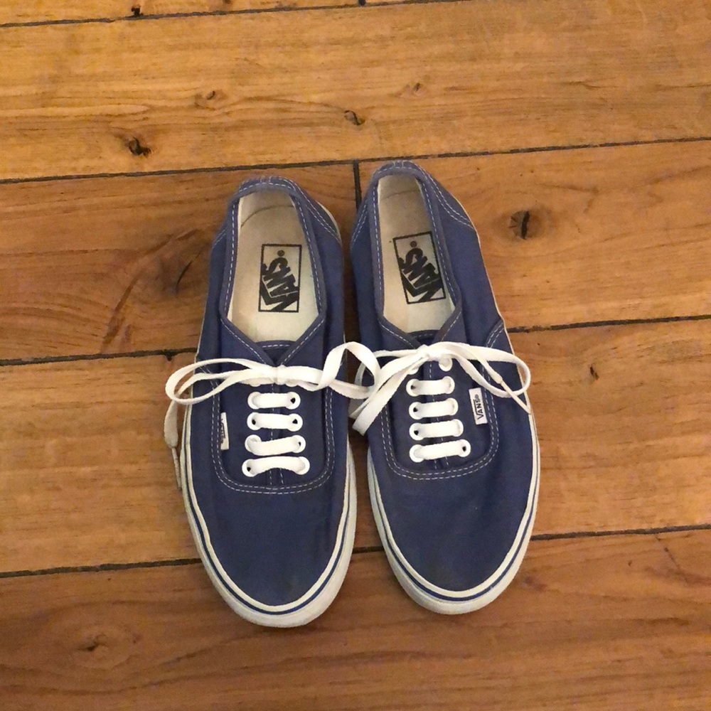 Blue Vans. Mens 7. US Women’s 8.5.